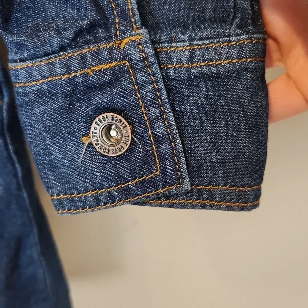 Frye Button-Up Denim Mini Dress‎ Size XS - Picture 10 of 12